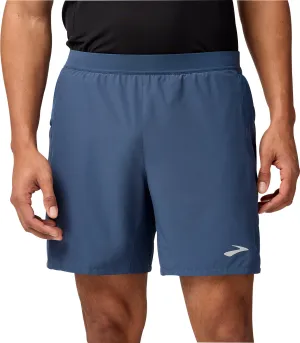 EcoFriendlyMaterials Brooks 7 Inch Journey 2 In 1 Mens Running Shorts - Blue