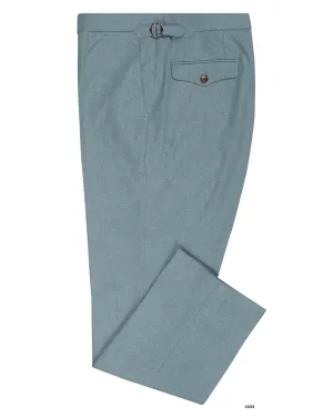 Drapers Sky Blue Flannel Pants DoubleLayeredKnees SecureClosureSystem