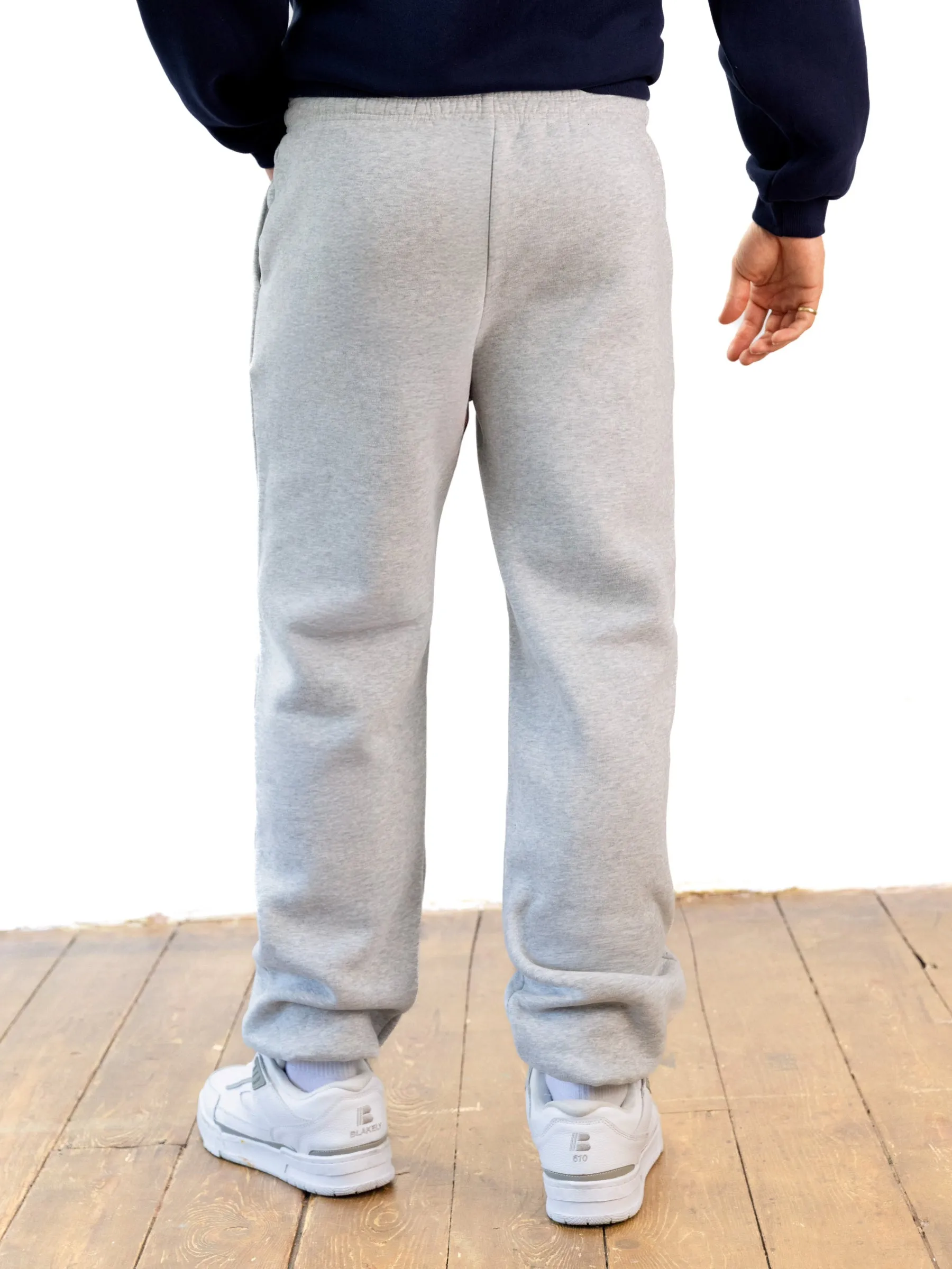 Italic Linear Relaxed Sweatpants - Marl Grey WaterRepellentCoating Breath Friendly