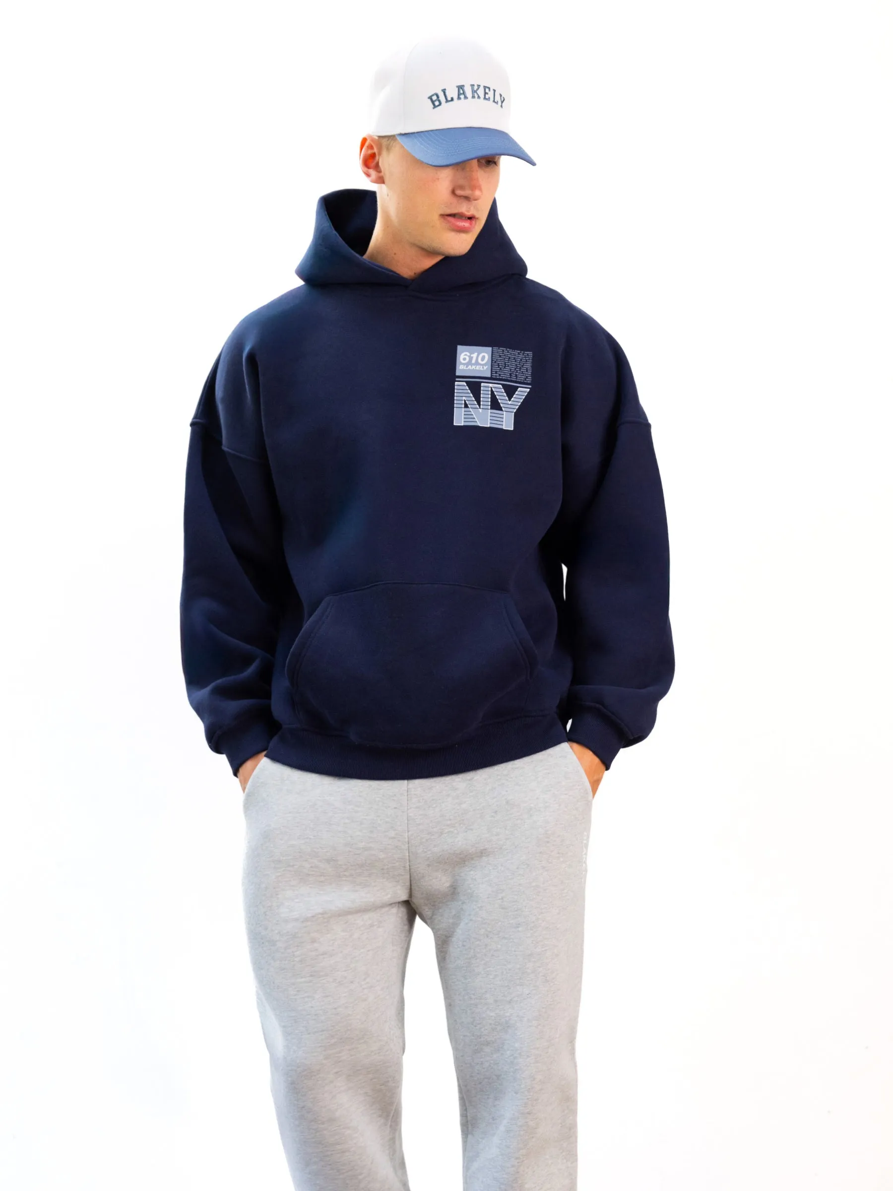 Italic Linear Relaxed Sweatpants - Marl Grey Everyday Style HighRiseWaist