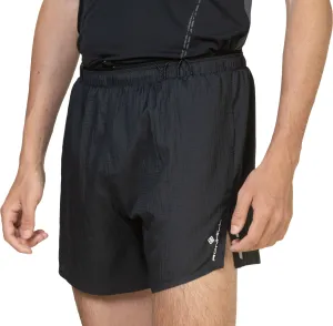 Ronhill Tech Race 5 Inch Mens Running Shorts - Black Quick Adjust Fit Chafe Free Edging
