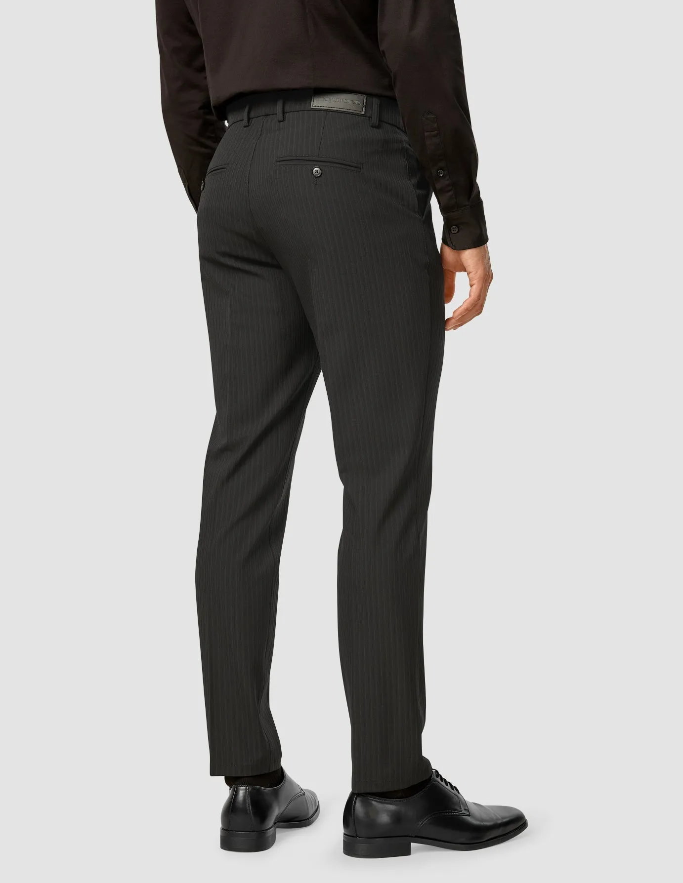 Sport Friendly Essential Suit Pants Regular Asphalt Pinstripe