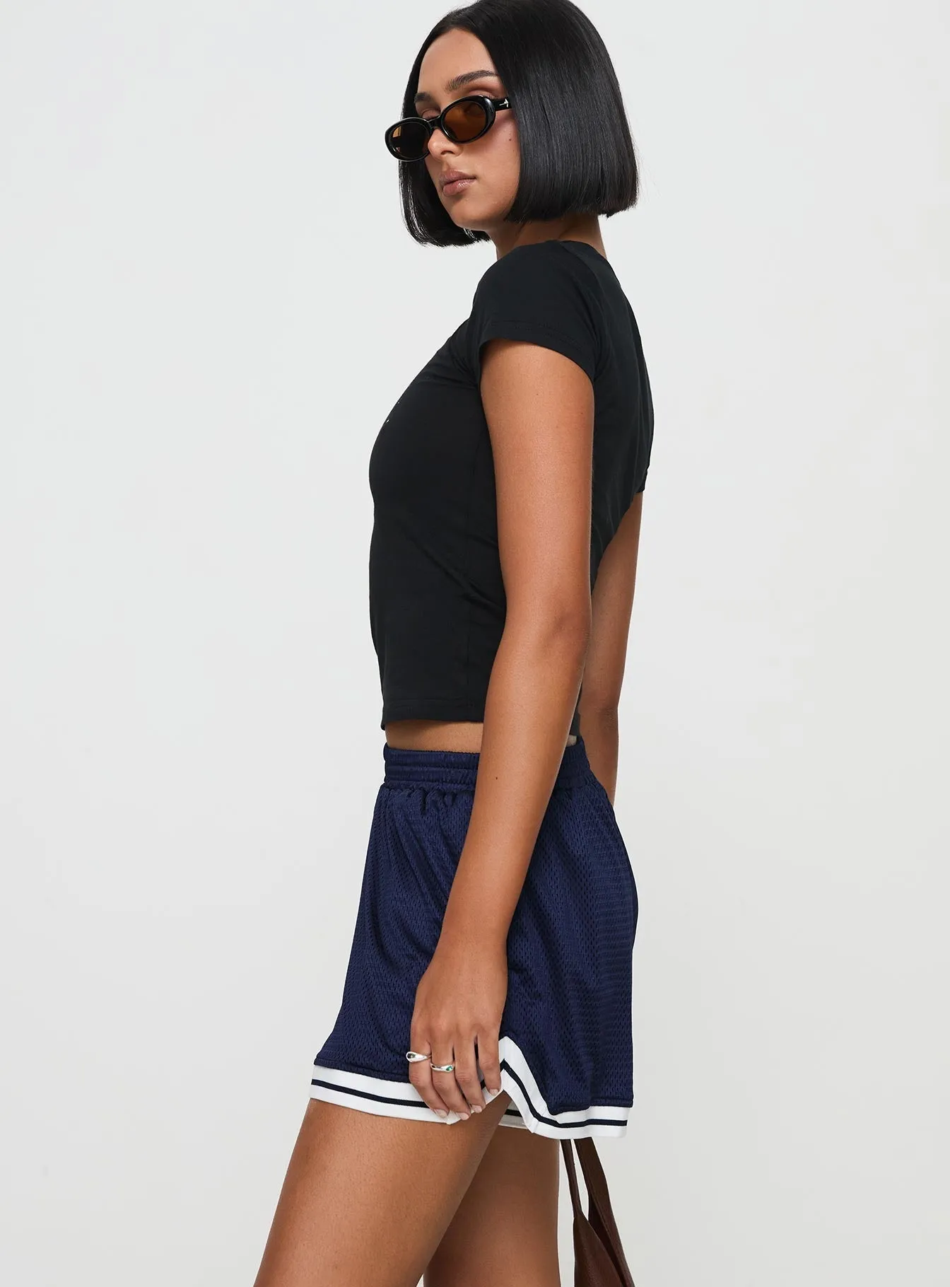 Foldable Hem Longer Days Short Navy
