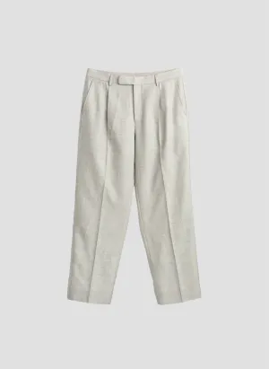 Marzotto Organic Wool Pleated Suit Pants Digital Glow QuickReleaseFastener