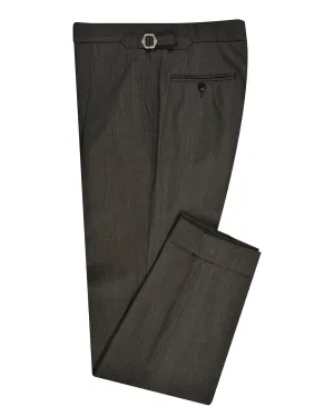 Secure Closures Active Wear Washable Wool Mid Grey Dress Pant