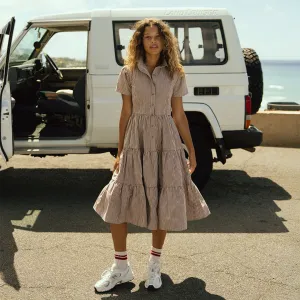 Arroyo Dress, Brown Gingham NonRestrictiveFit