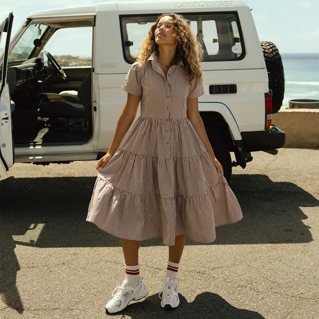 Weather Guard Arroyo Dress, Brown Gingham