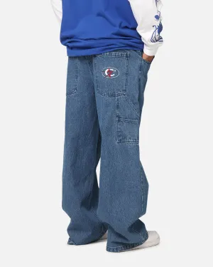 Carre Baggy Carpenter Jeans Mid Blue Denim Rainy Day High Quality
