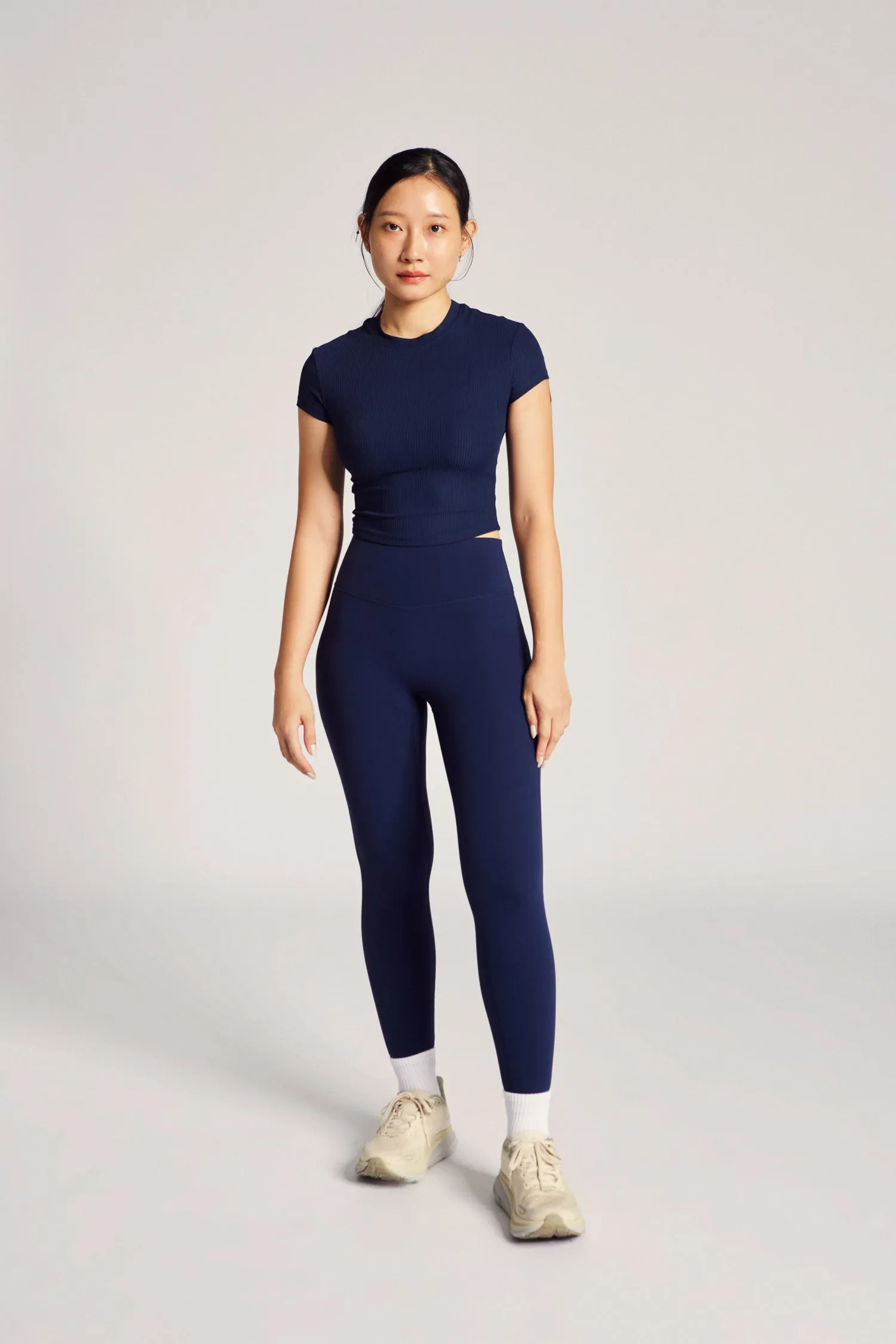 Printed Logo All-day style Baby Tee (Rib) in Dive