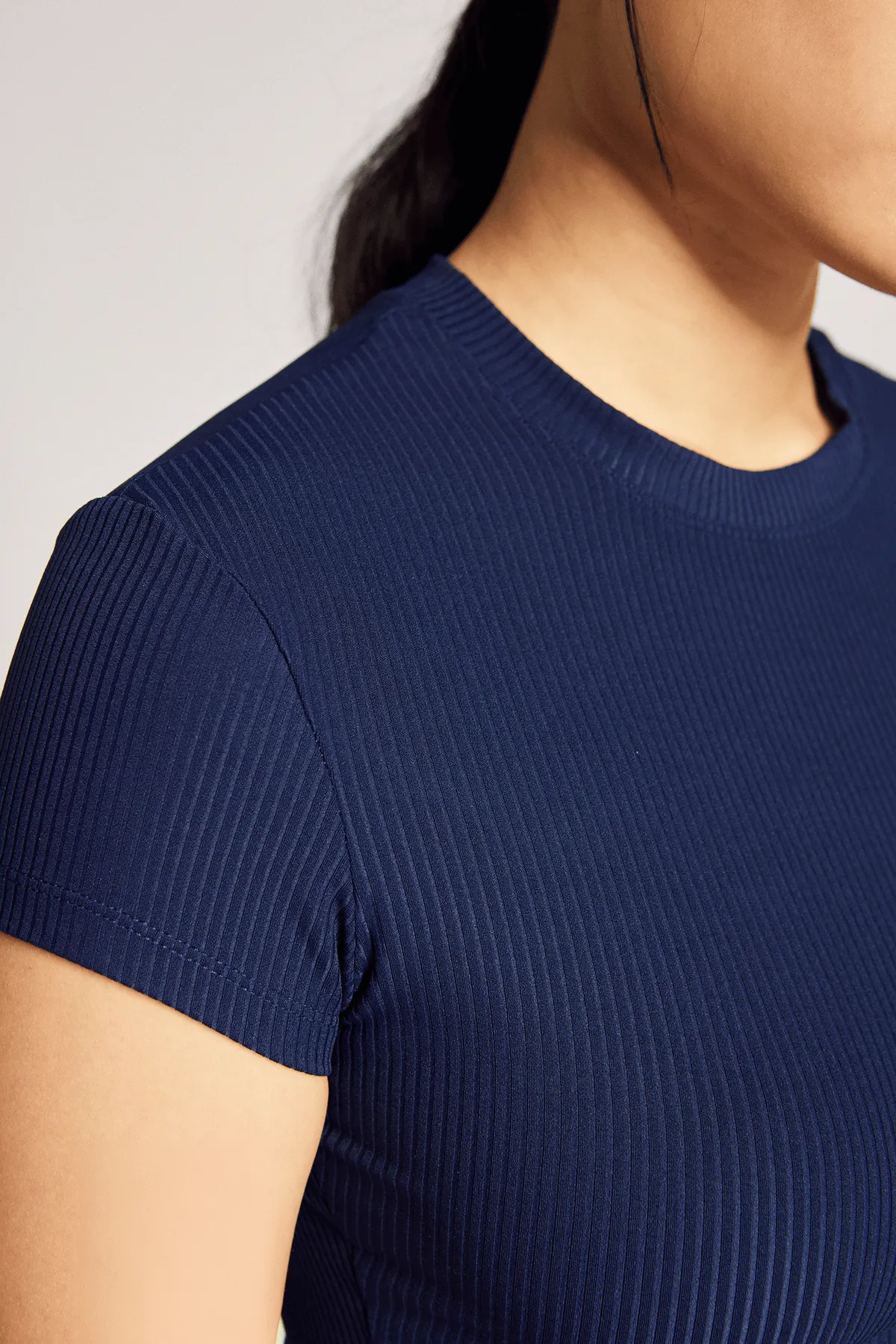 TaglessDesign Baby Tee (Rib) in Dive