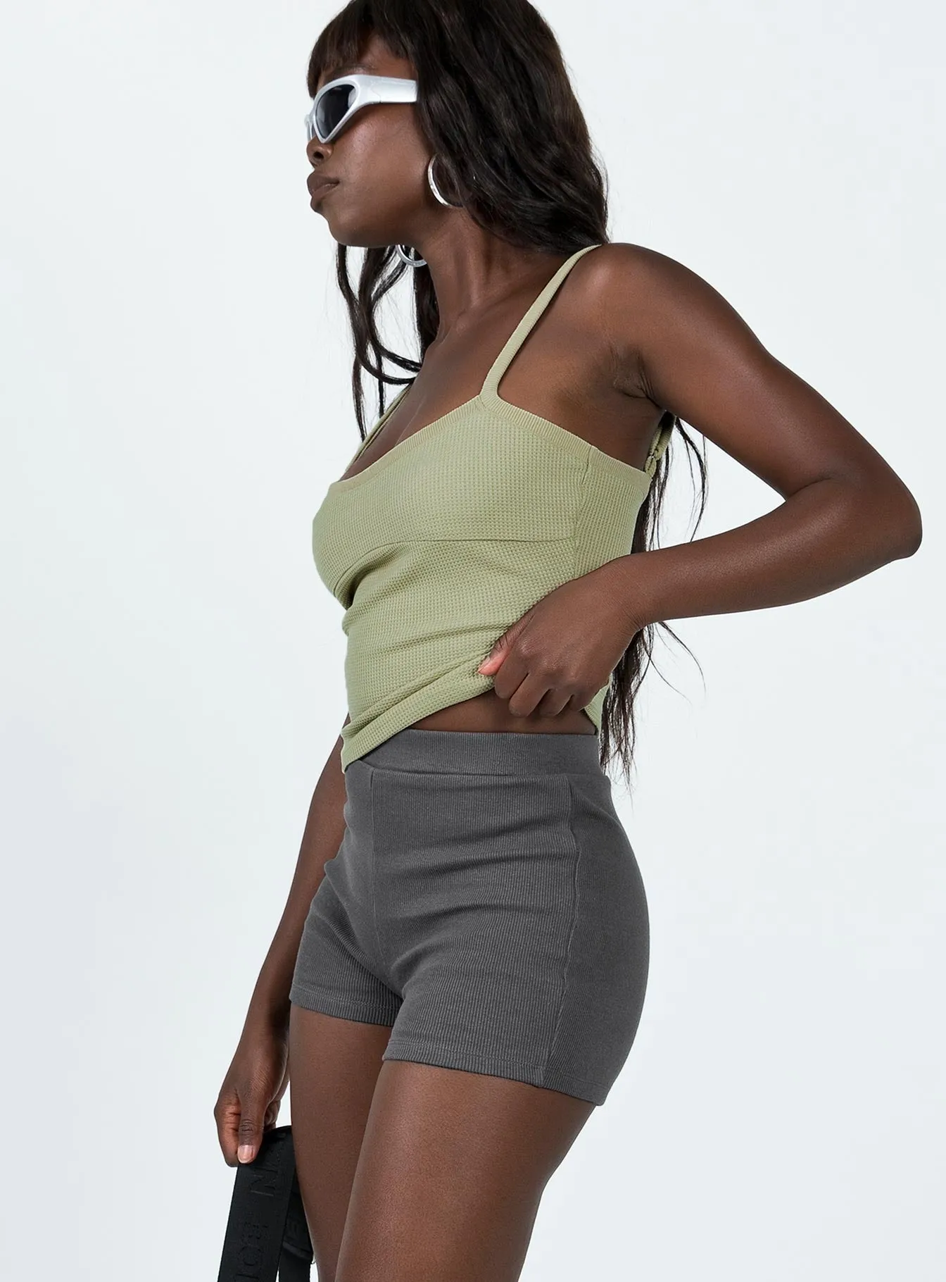 Bailey Bike Short Slate Functional Fit wrinkle free