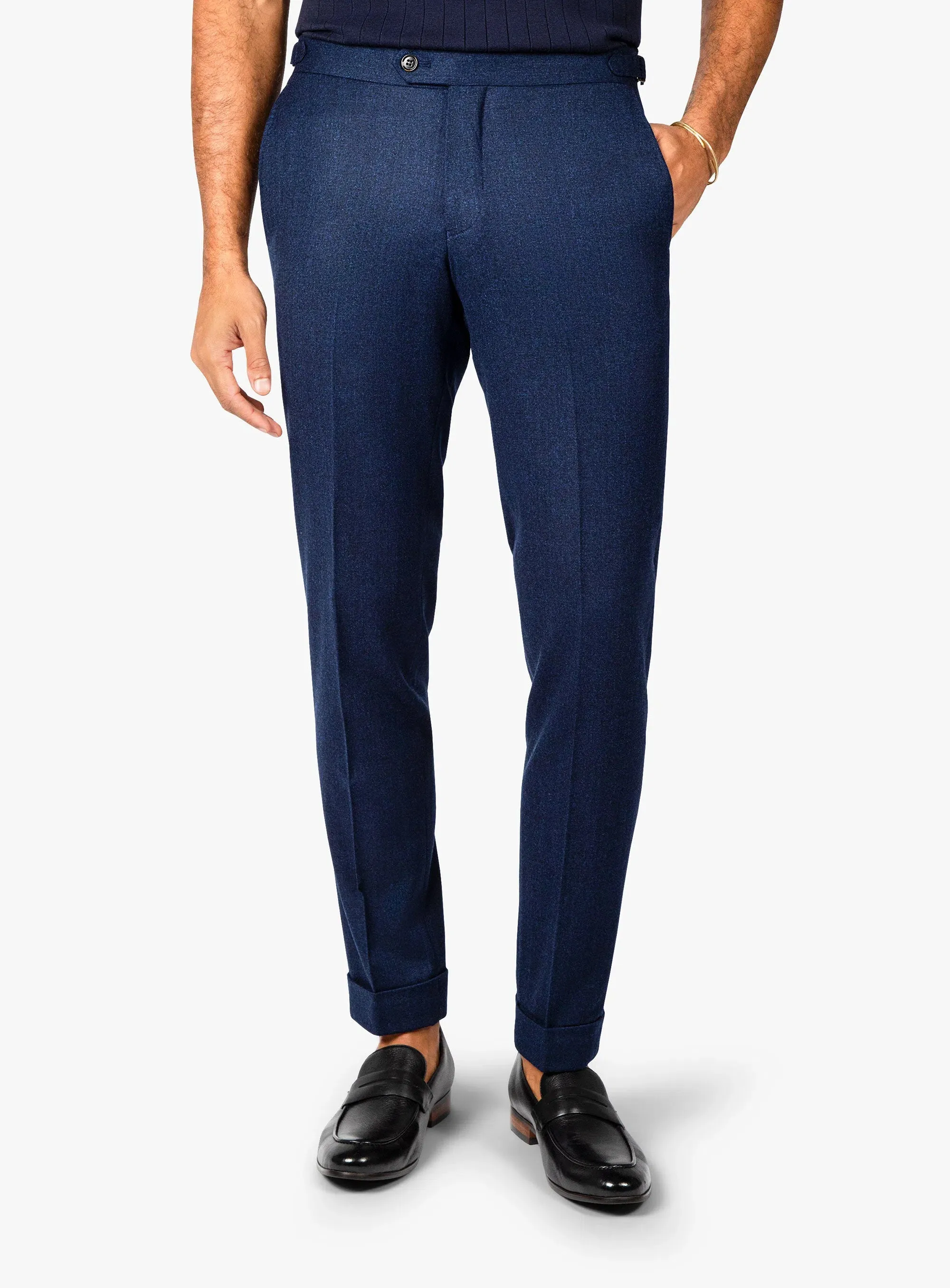 Bellini Flannel Royal Blue Trousers Tear Resistant Weave