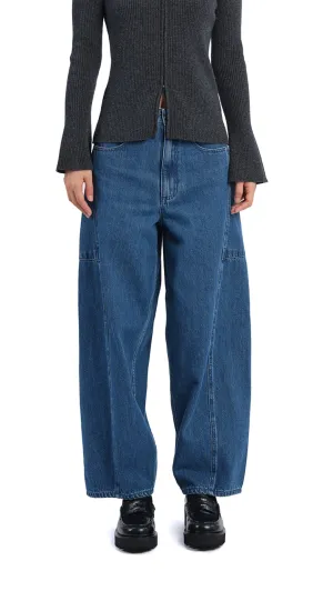 Sequin Glow StainResistant Fabric 3D Balloon Jeans