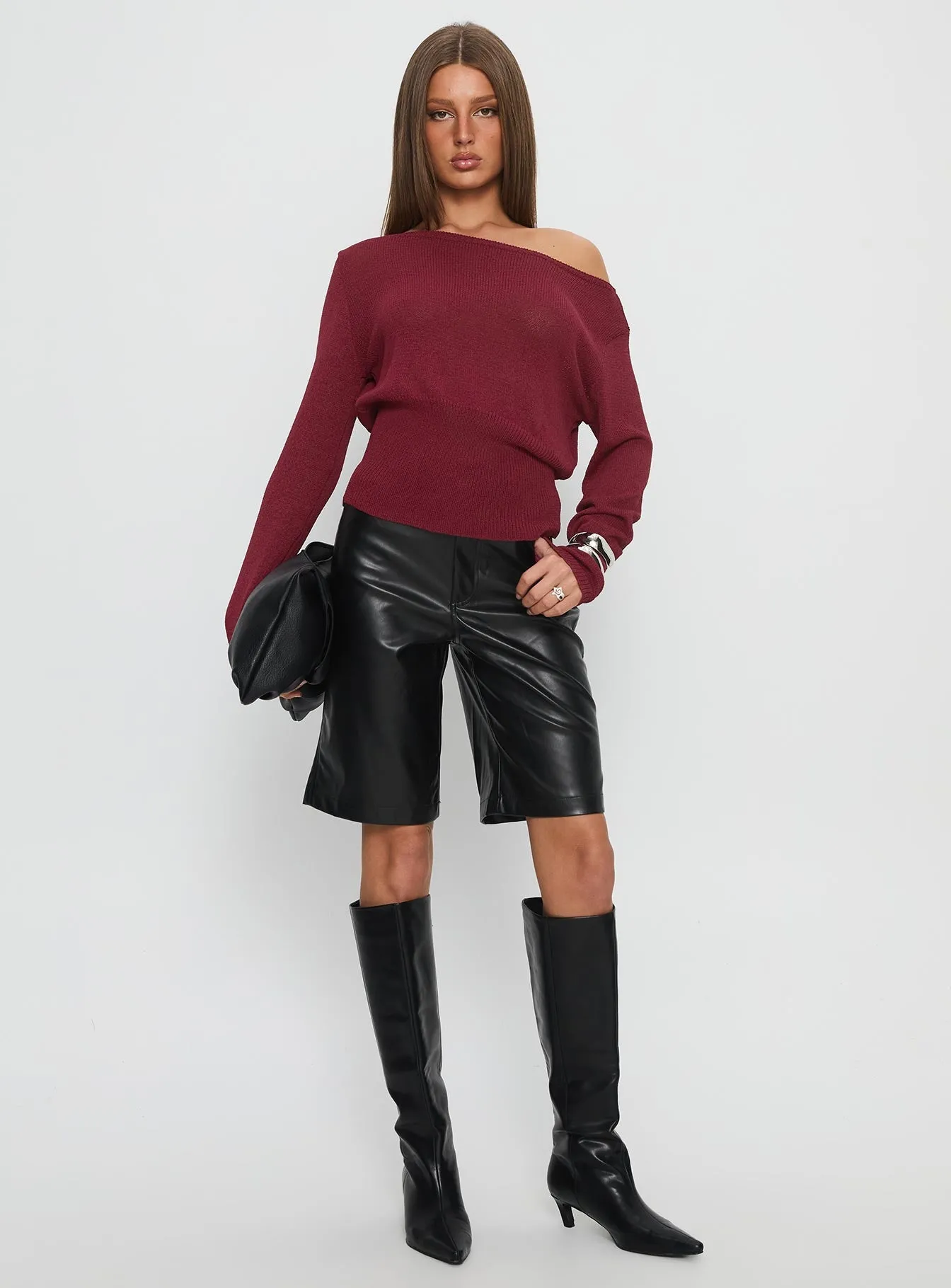 Wrenlea Faux Leather Tailored Short Black Japan Neat