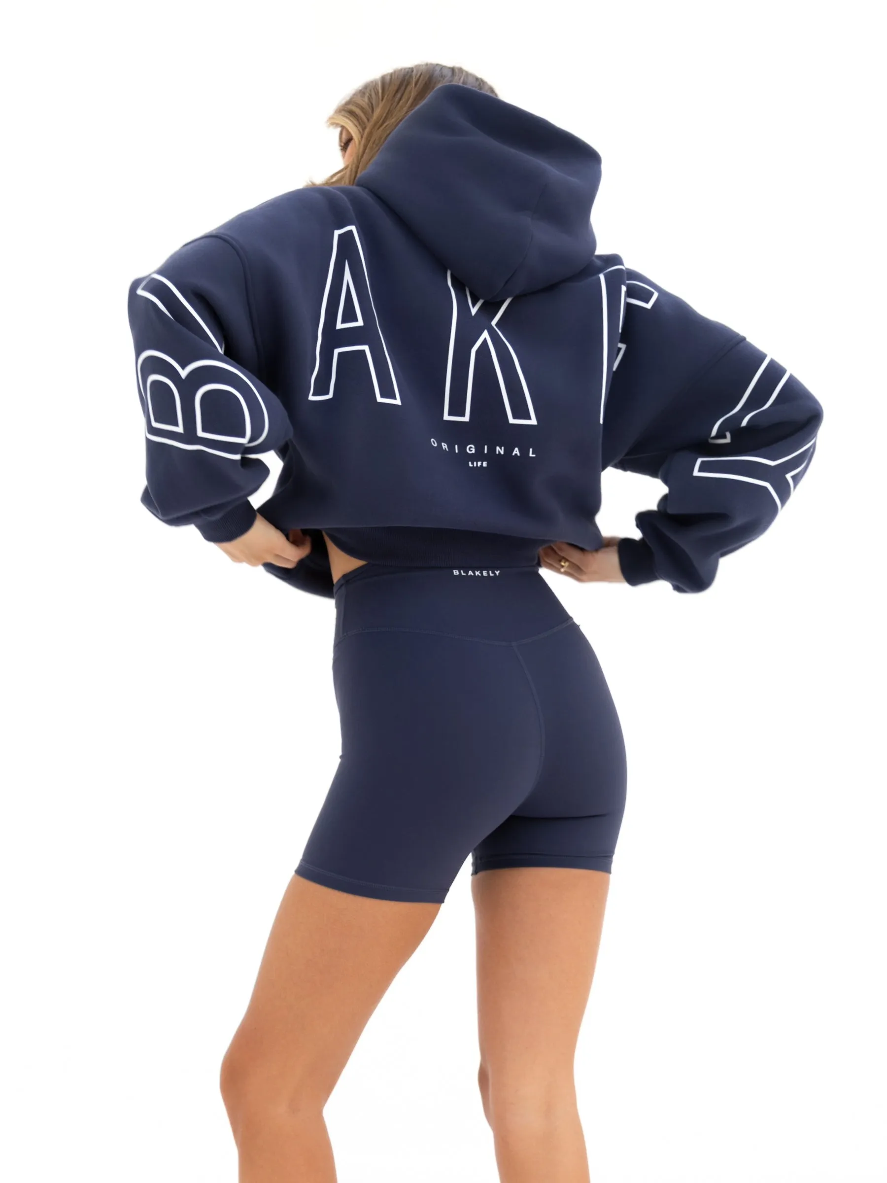 Outline Isabel Oversized Hoodie - True Navy Street Energy Wear