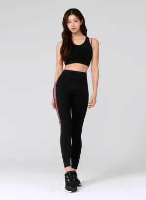 BuiltIn Grip Black Label Power Rise Python Color Block Leggings