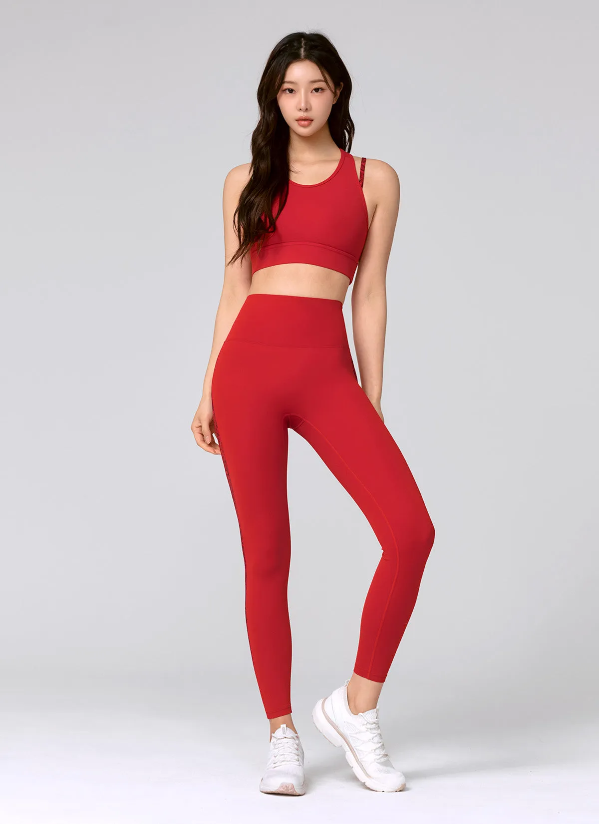 Smart Casual Black Label Power Rise Python Color Block Leggings