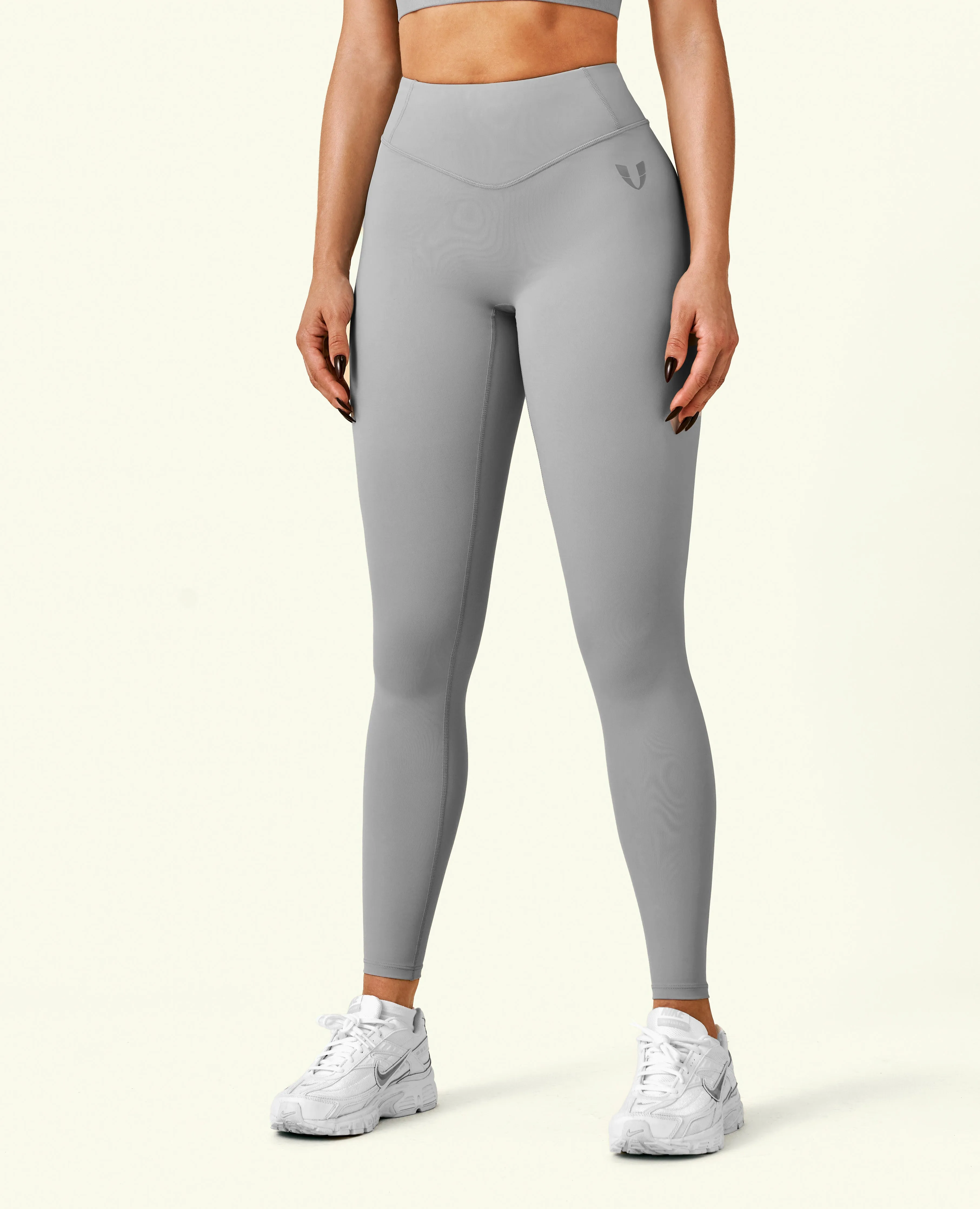 Zen Mode Contour Hug Active High Waist Leggings - Cement Grey