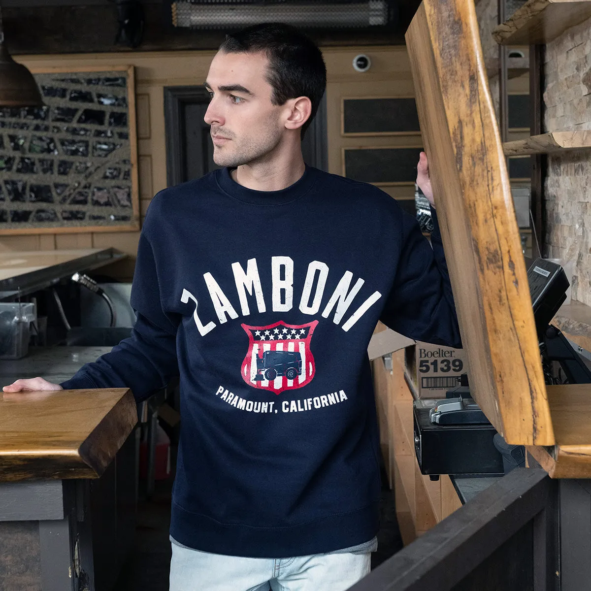Cropped Style Zamboni USA Crewneck