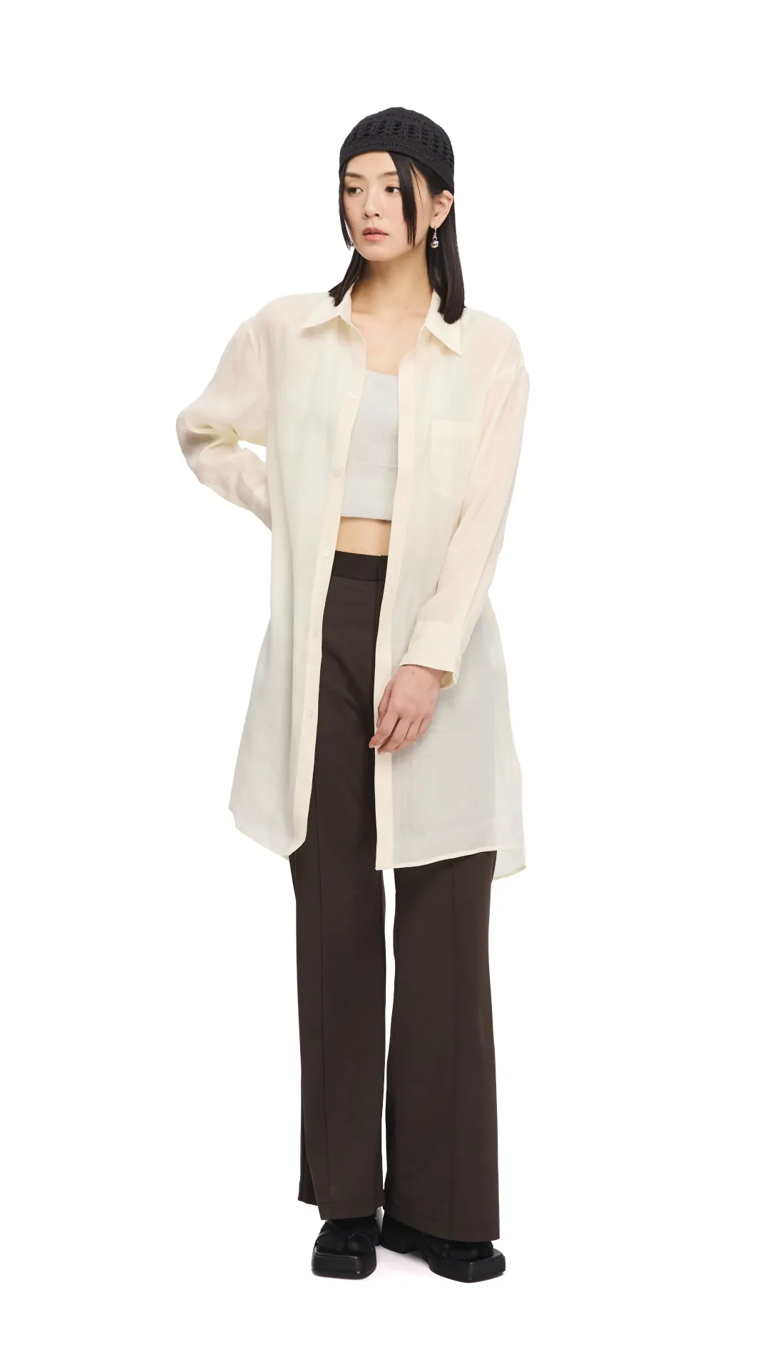 Bell-Bottom Pants Jewel tone