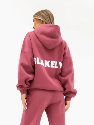 Amelie Oversized Hoodie - Dark Pink Mode Feel
