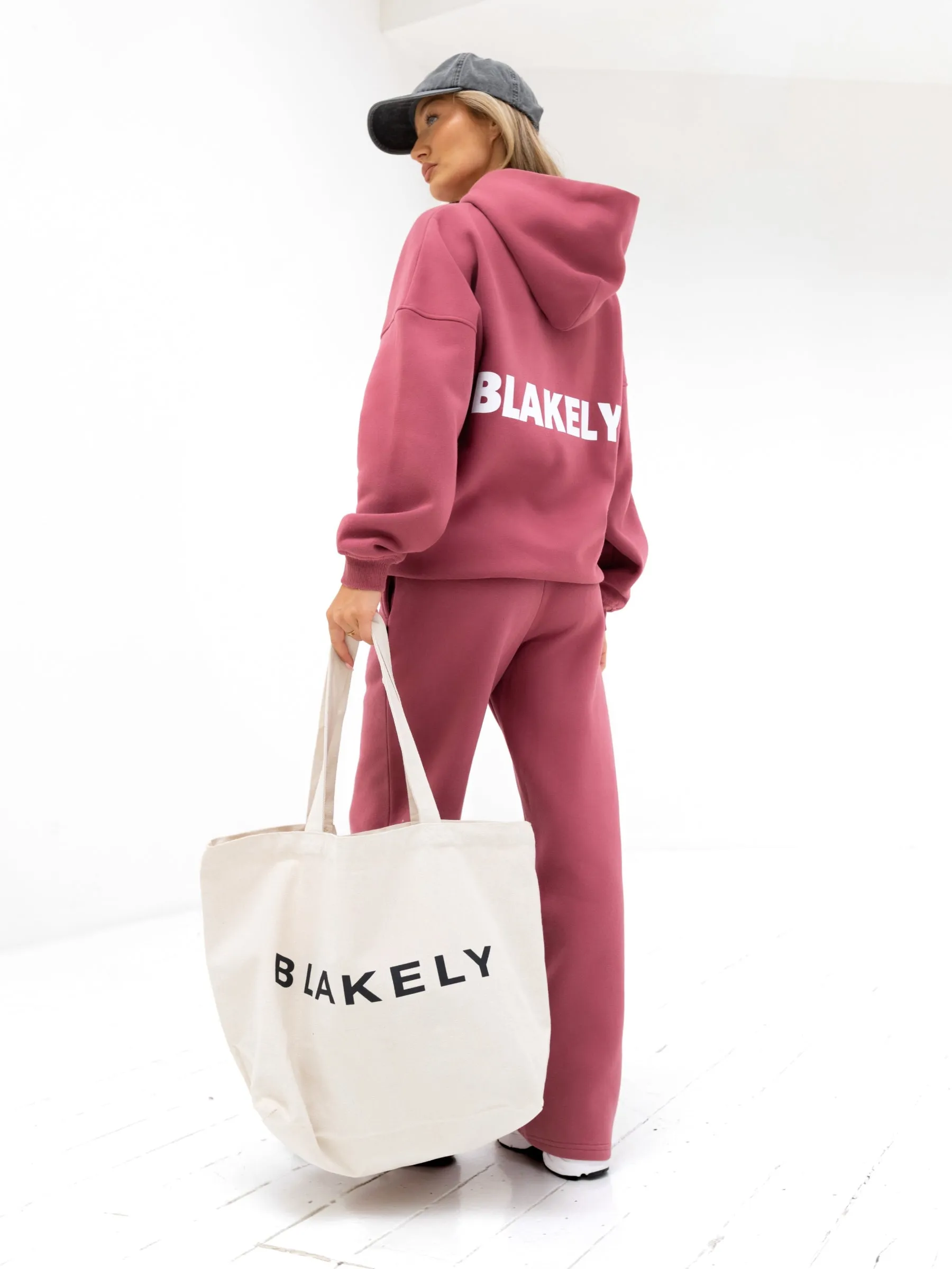 Amelie Oversized Hoodie - Dark Pink Youth Personalized Style