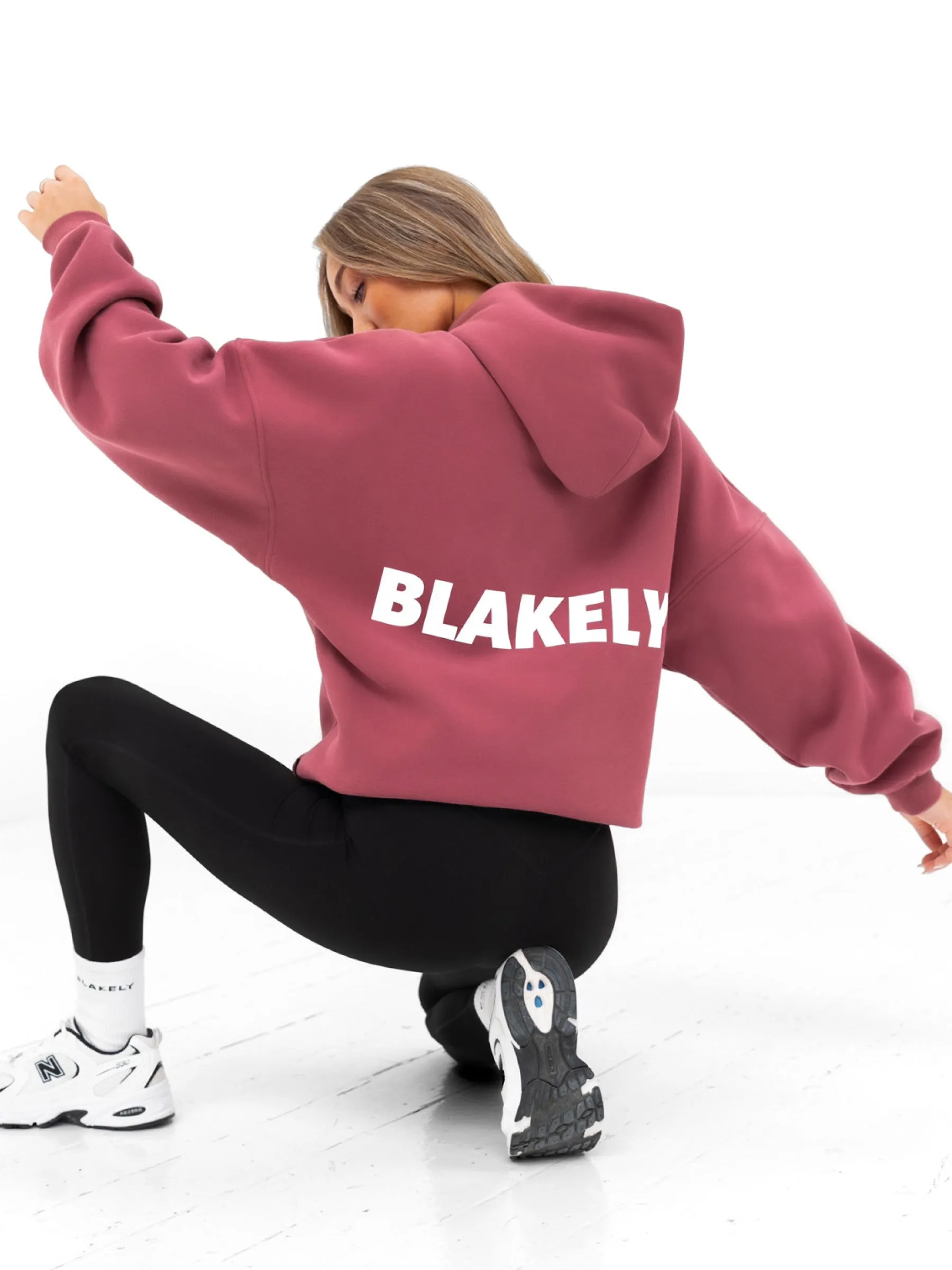 Amelie Oversized Hoodie - Dark Pink Recycled materials Soft Touch Feel