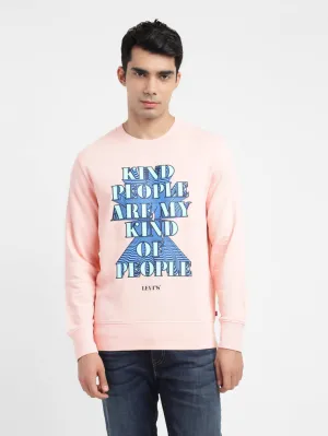Tulle accents Men's Printed Crew Neck Sweatshirt
