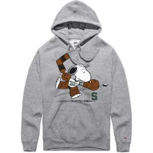 Peanuts x Michigan State Snoopy Goalie Hoodie Black bear like windproof lining