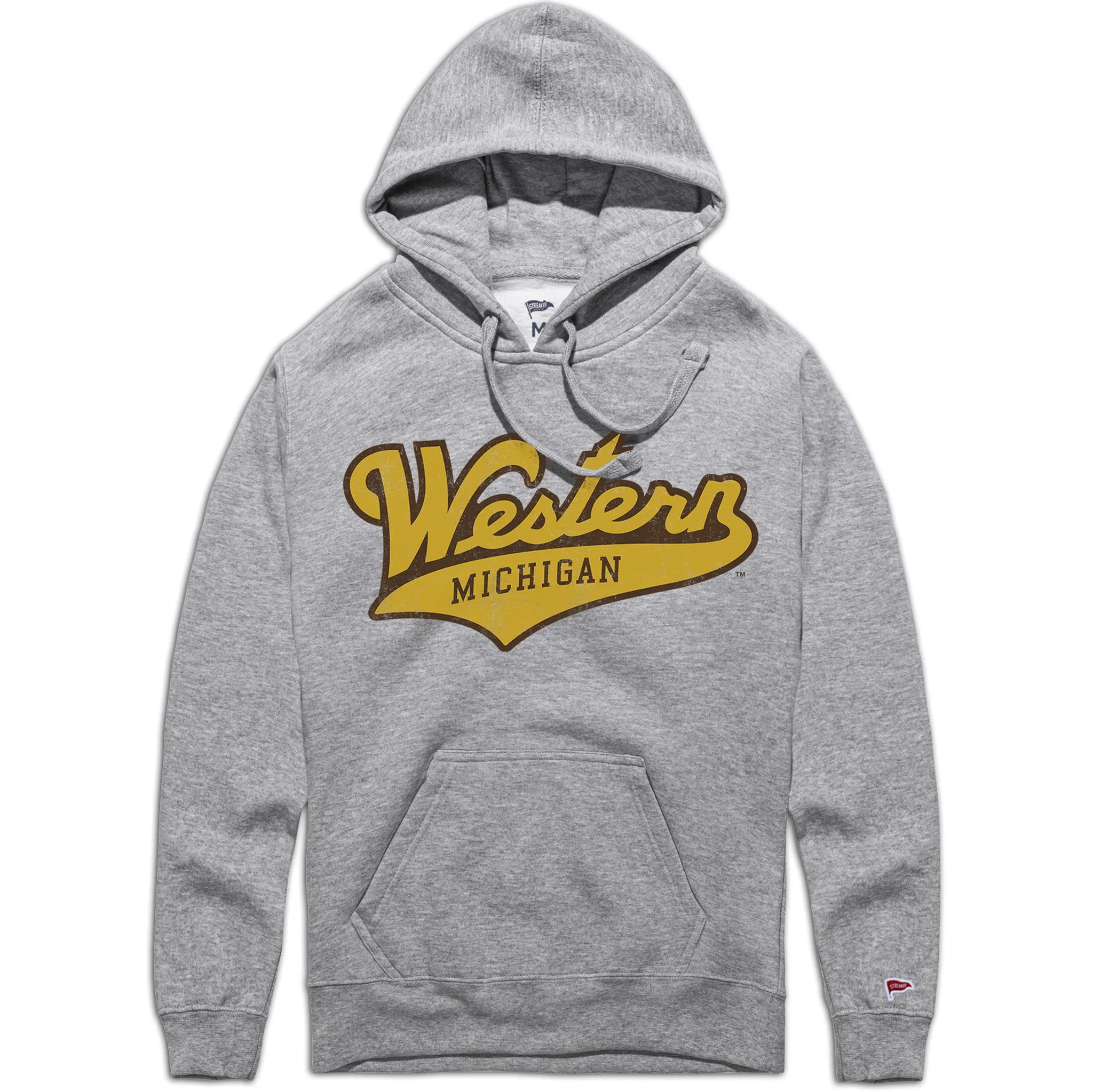 Linen blend picnic wear Western Michigan Vintage Script Hoodie