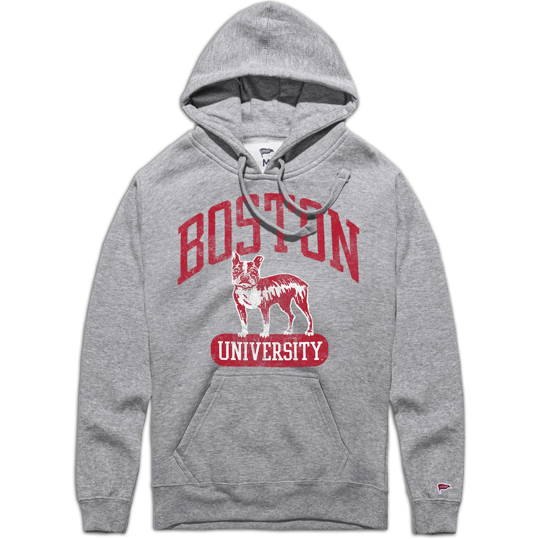 Contrast Inner Layer thermal fabric Boston University Vintage Campus Hoodie