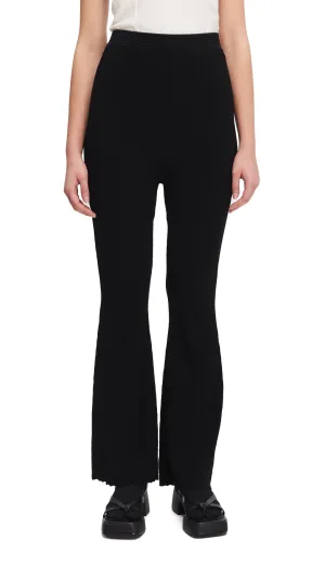 Fresh Glow Mediterranean Air Knitted Boot-cut Pants