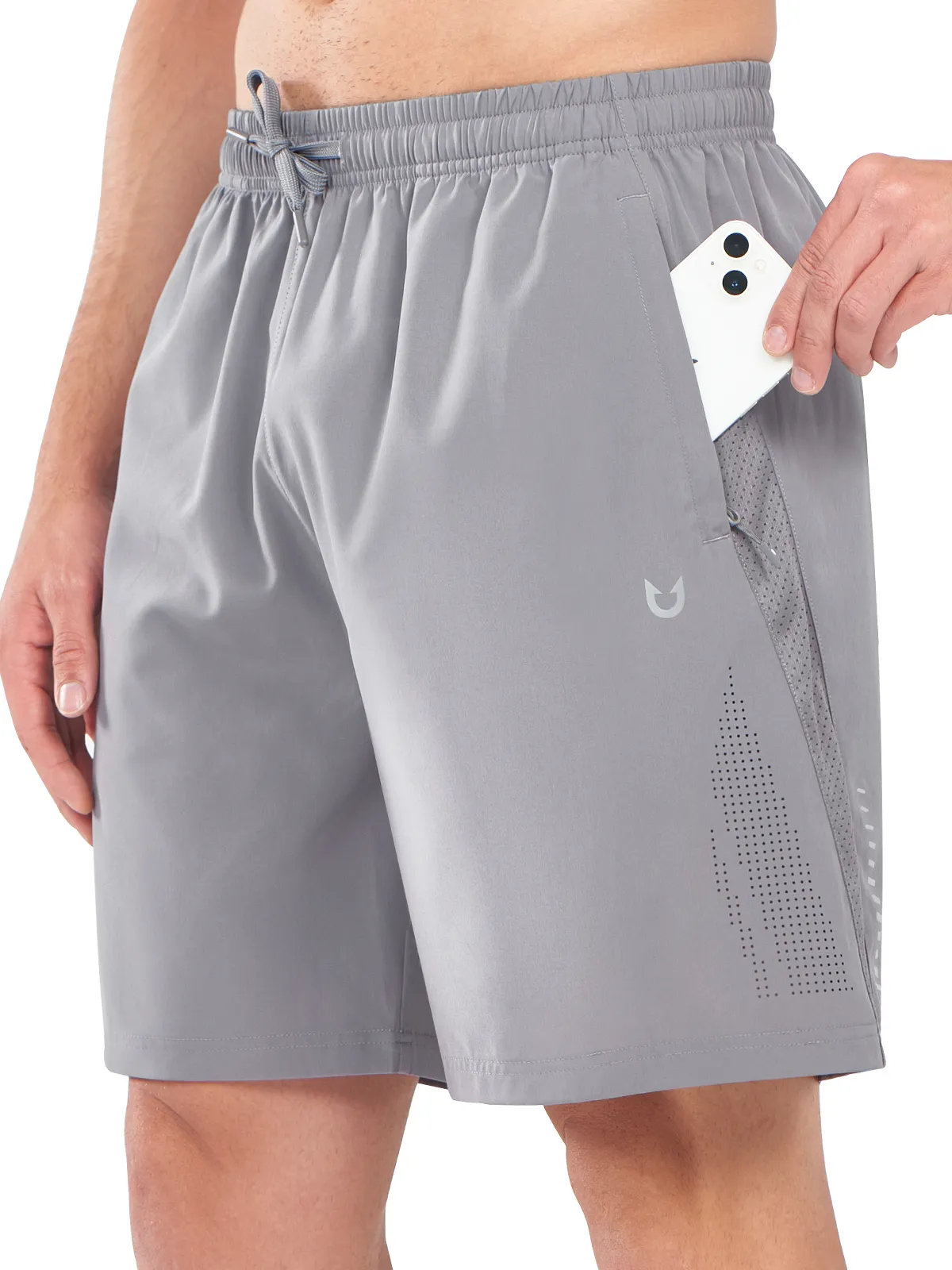 Men's Gym Sweat Shorts Moisture Wicking 7 Inch Running Tennis Shorts Snag Free Fabric Technology