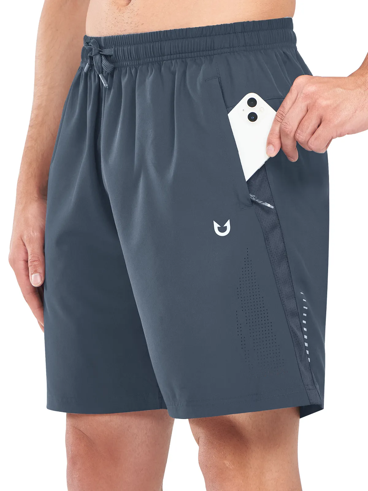 Men's Gym Sweat Shorts Moisture Wicking 7 Inch Running Tennis Shorts Animal Print