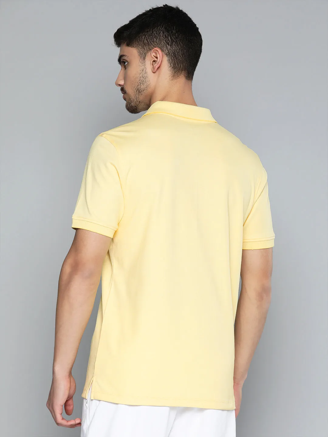 Business Lunch Alcis Men Polo Collar Anti Static Slim Fit Sports T-shirt