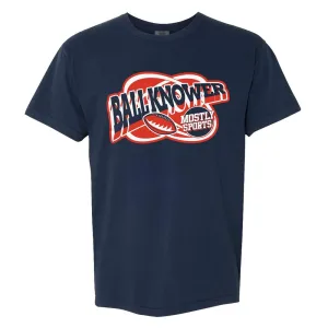 Trendy Vibe Vintage Wash Ball Knower Football Tee
