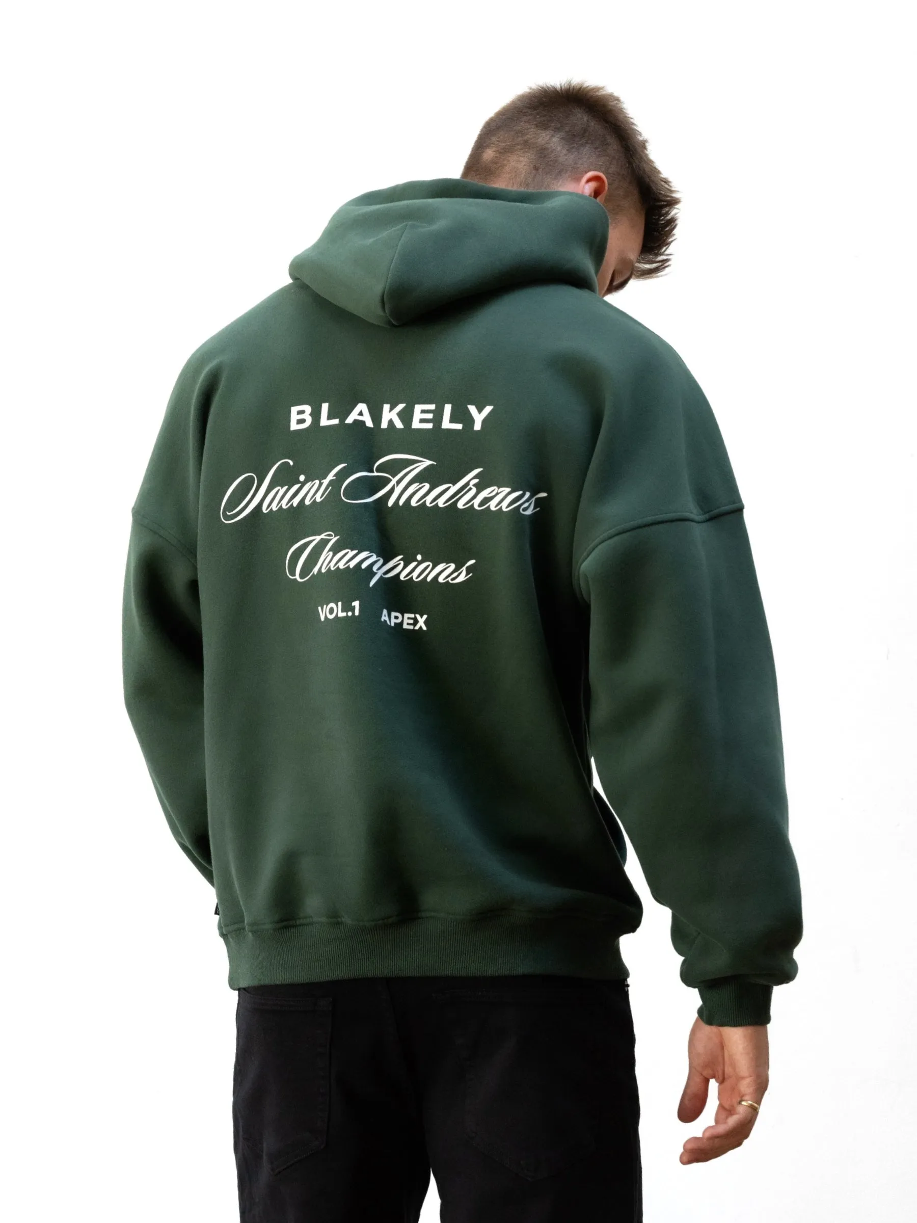 Champions Legacy Relaxed Hoodie - Forest Green Hanukkah wear Athleisure Wear