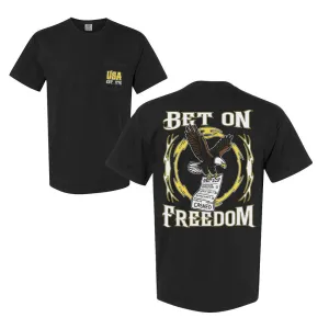 Pastel color Bet On Freedom Pocket Tee