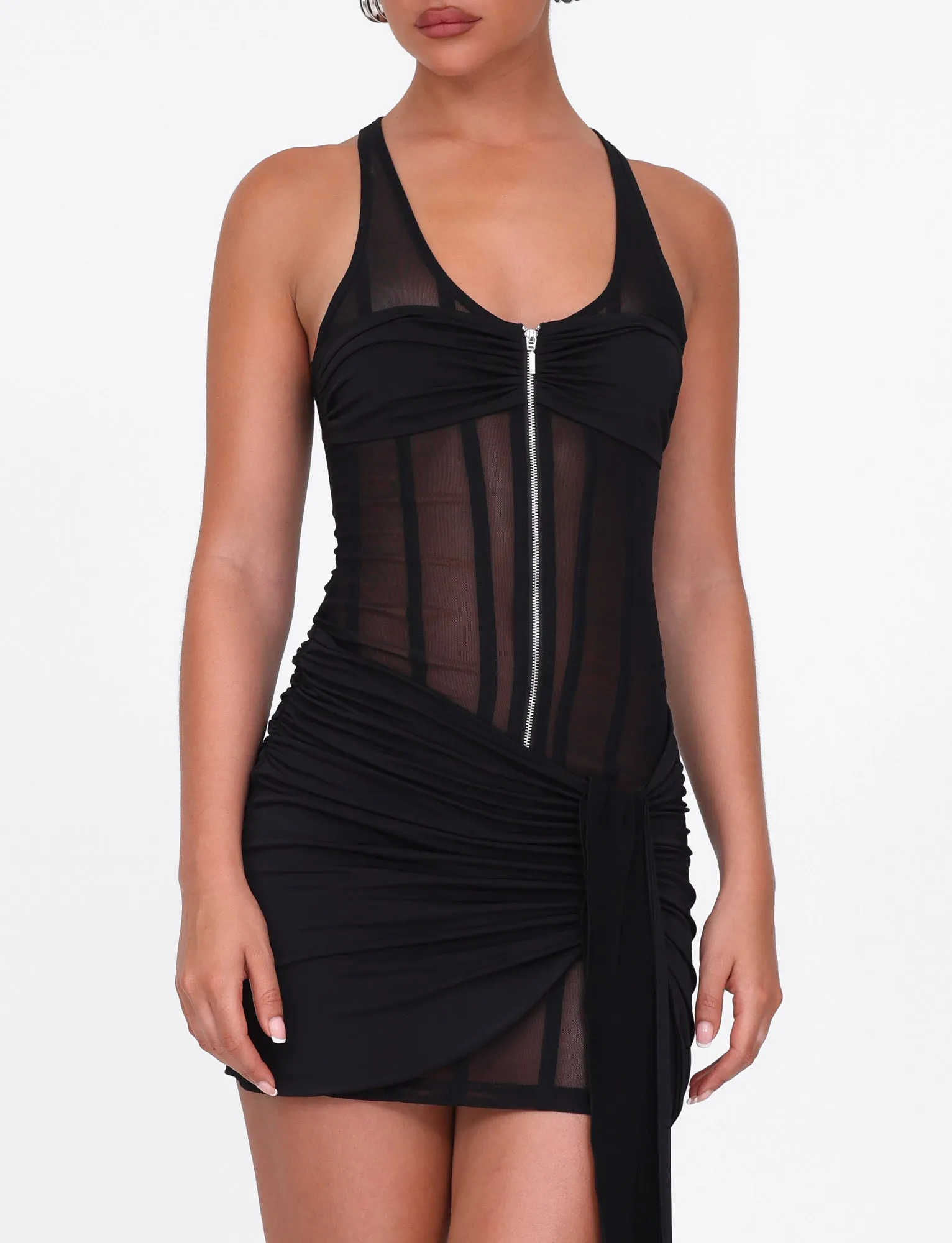 Happy Fit CATERINA MINI DRESS - BLACK