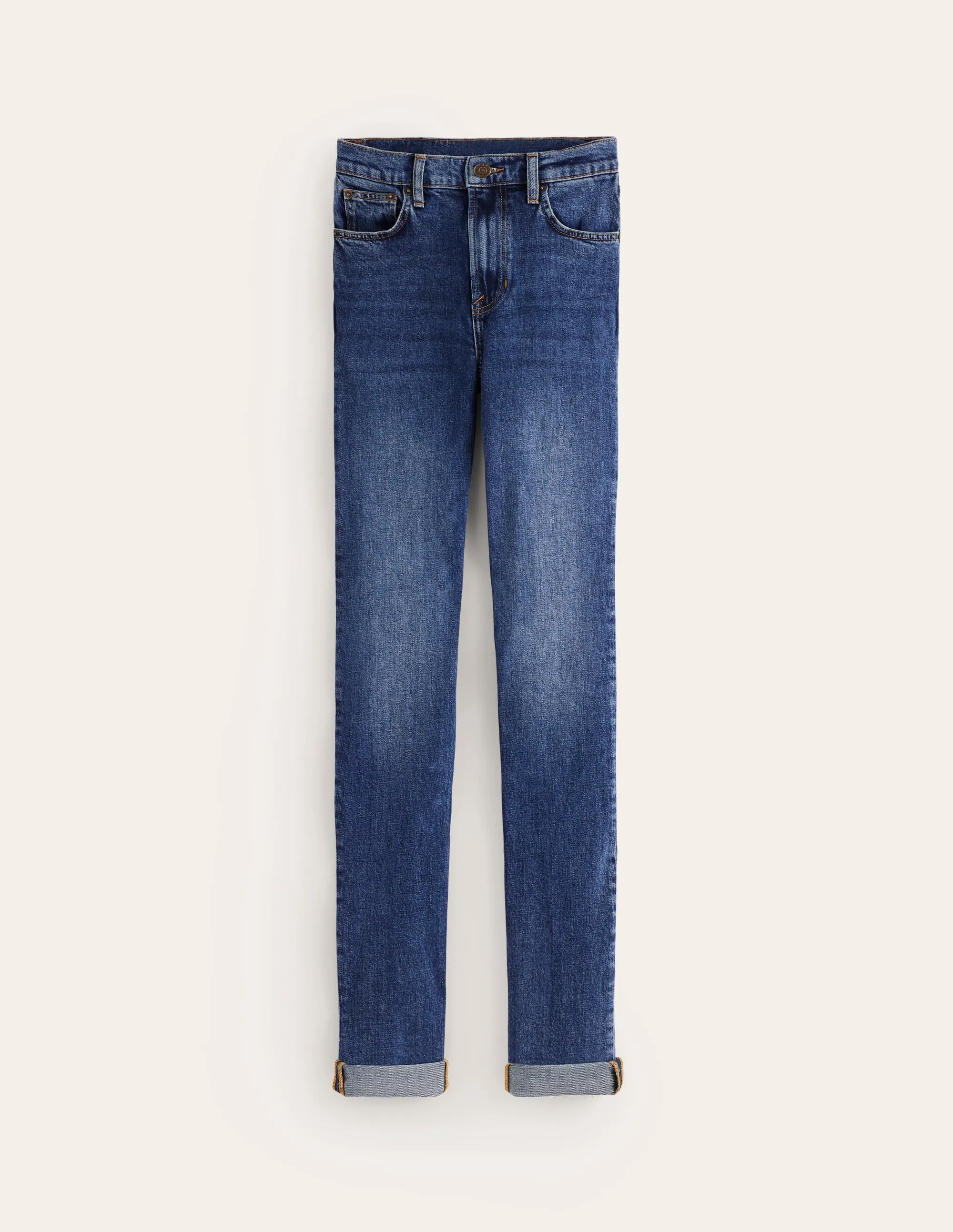 Clean Lines Everyday Use Girlfriend Jeans-Mid Vintage