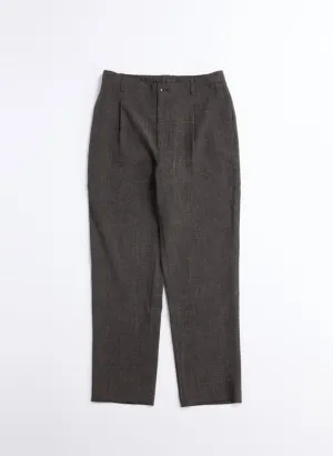 Smooth Line Opaque Tone Naturemier Melange Polyester Easy Pants