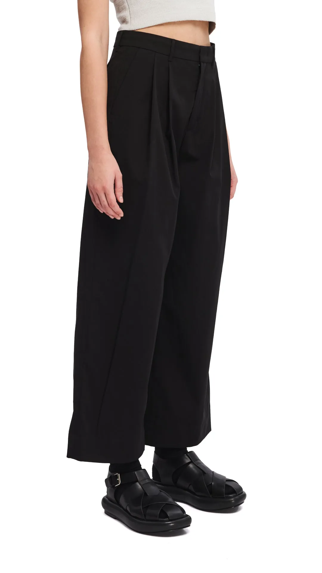 Heavy Silk MoistureWickingMaterial Straight Pants