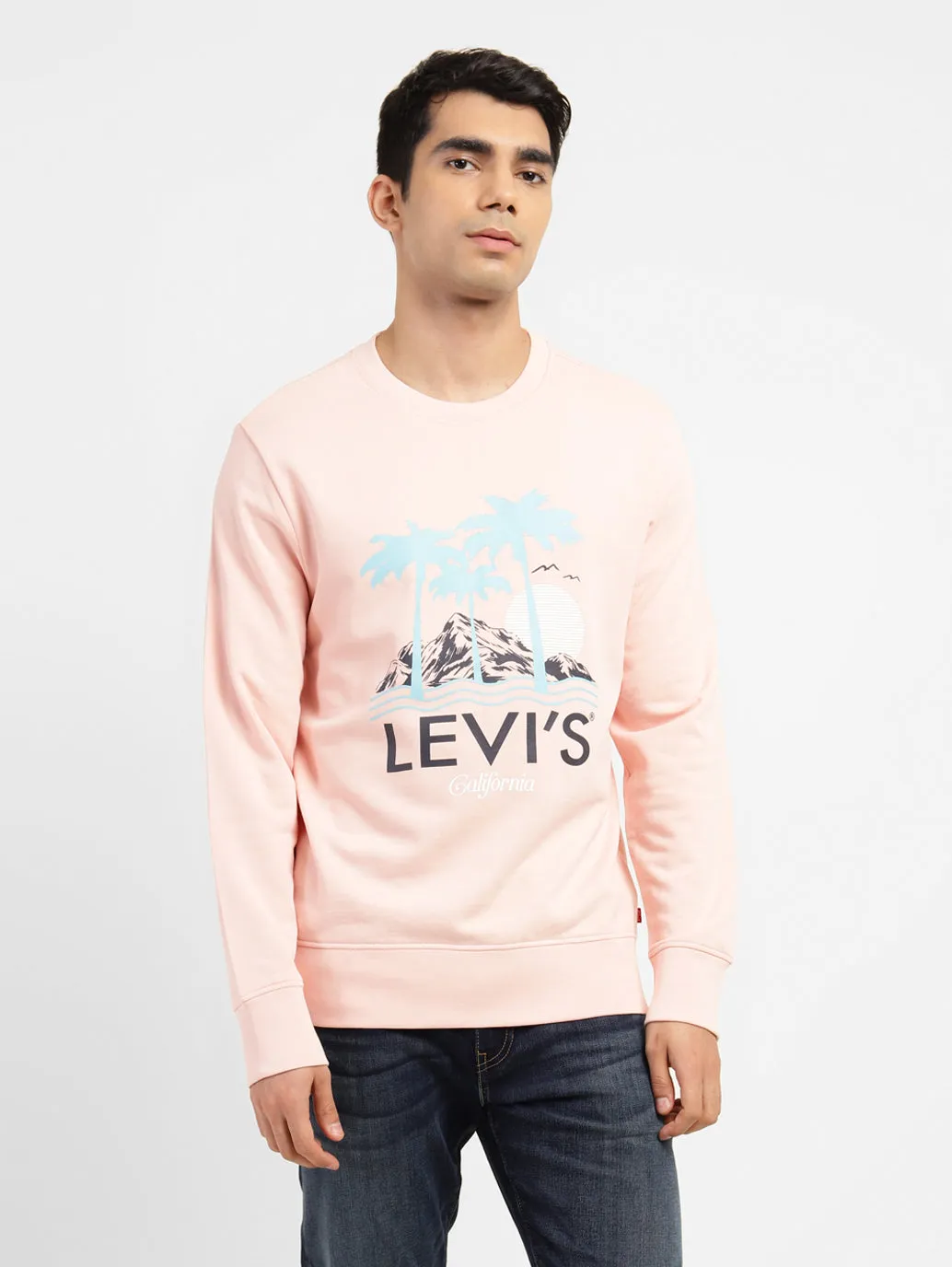 Men's Graphic Print Crew Neck Sweatshirt Unisex Silhouette Urban Night