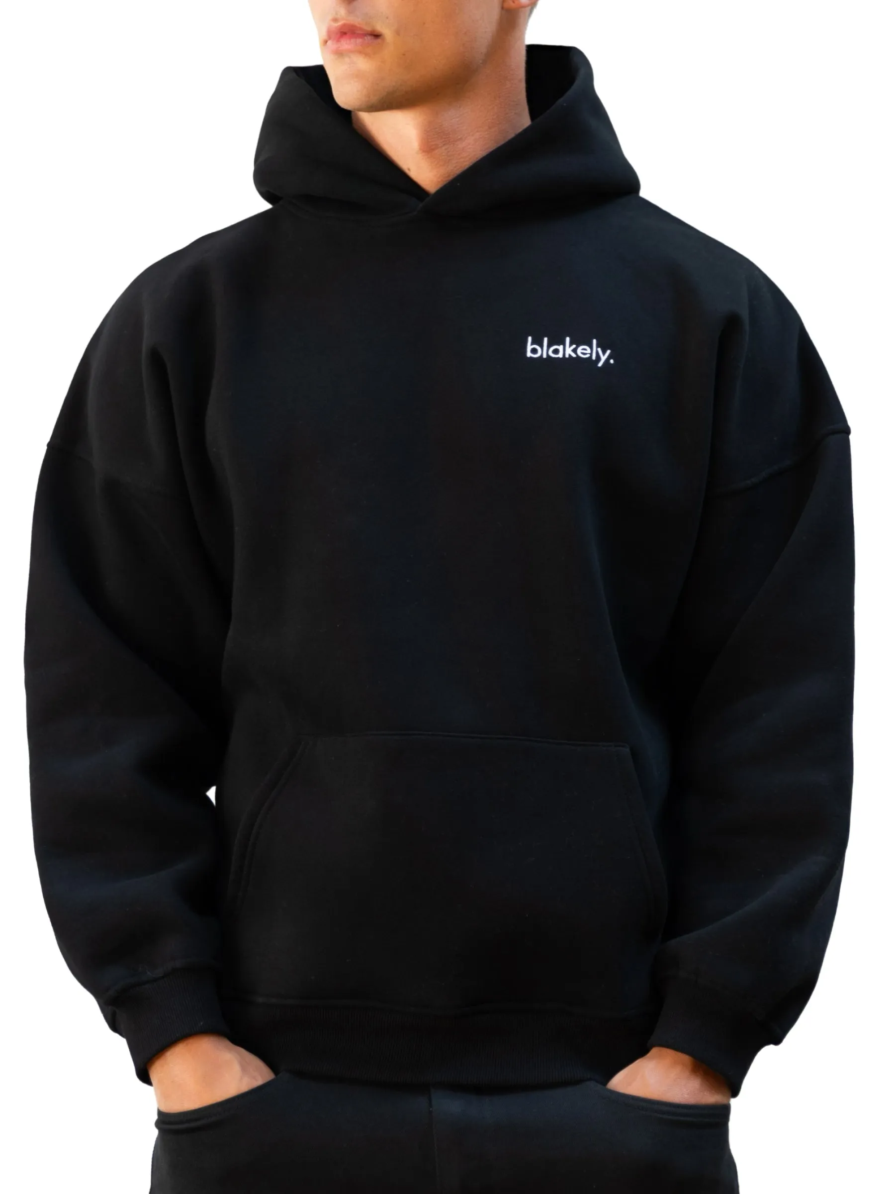 Formal Casual Streetwear vibe Sami Relaxed Hoodie - Black