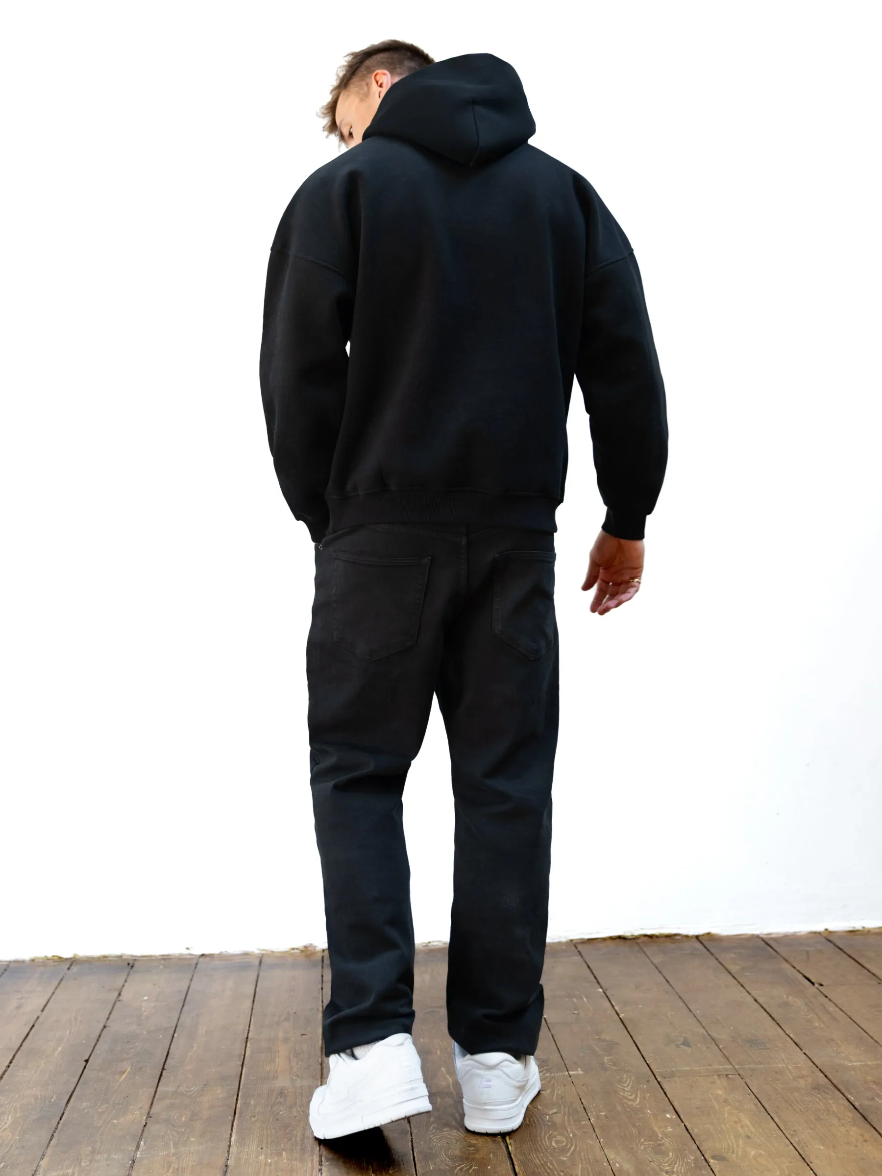Durable Quality Brushtail possum like Sami Relaxed Hoodie - Black