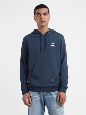 Men's Solid Hooded Sweatshirt Sporty Style Double Stitched Seams