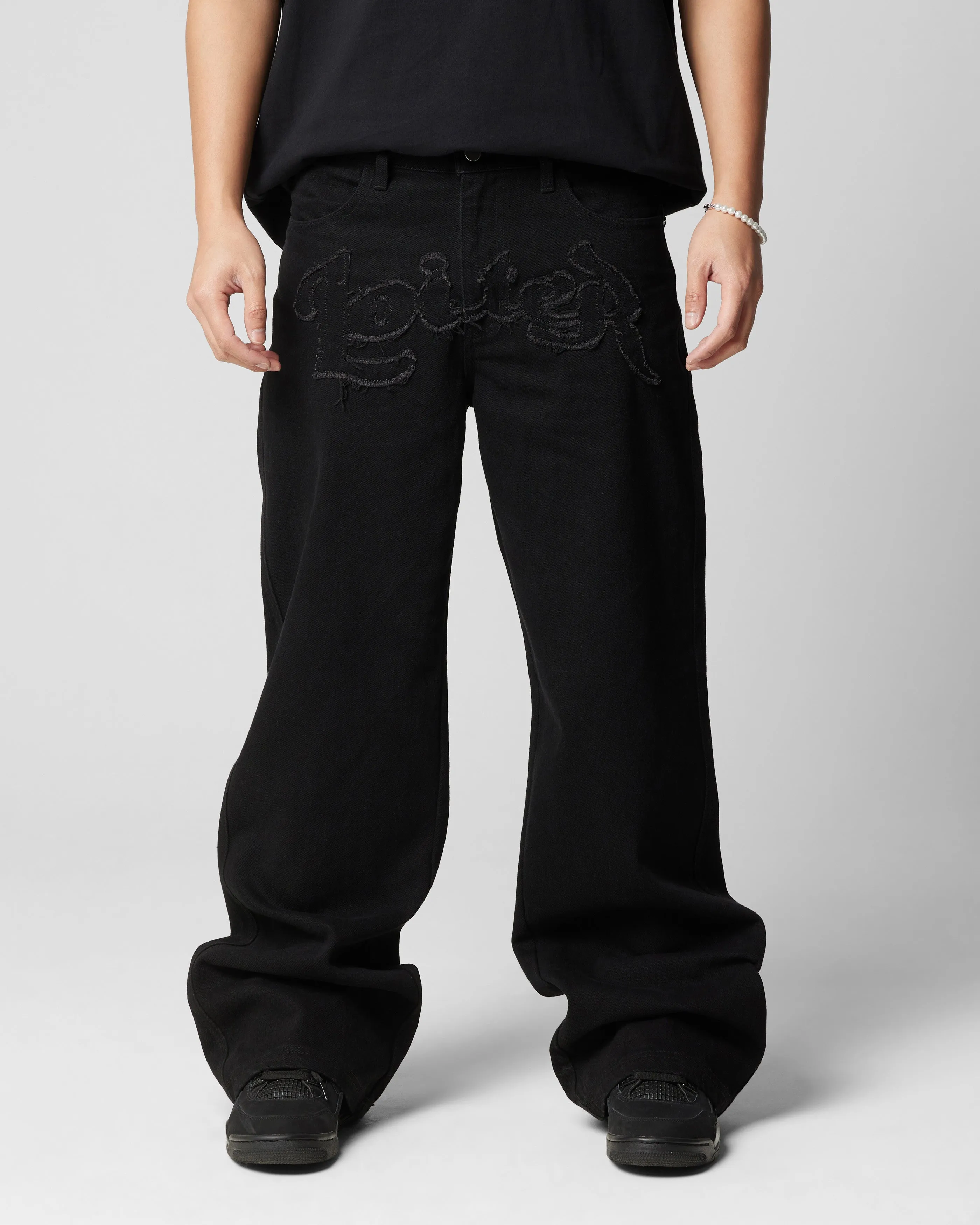 Loiter Menace Jean Black Urban Explorer Trend Setter