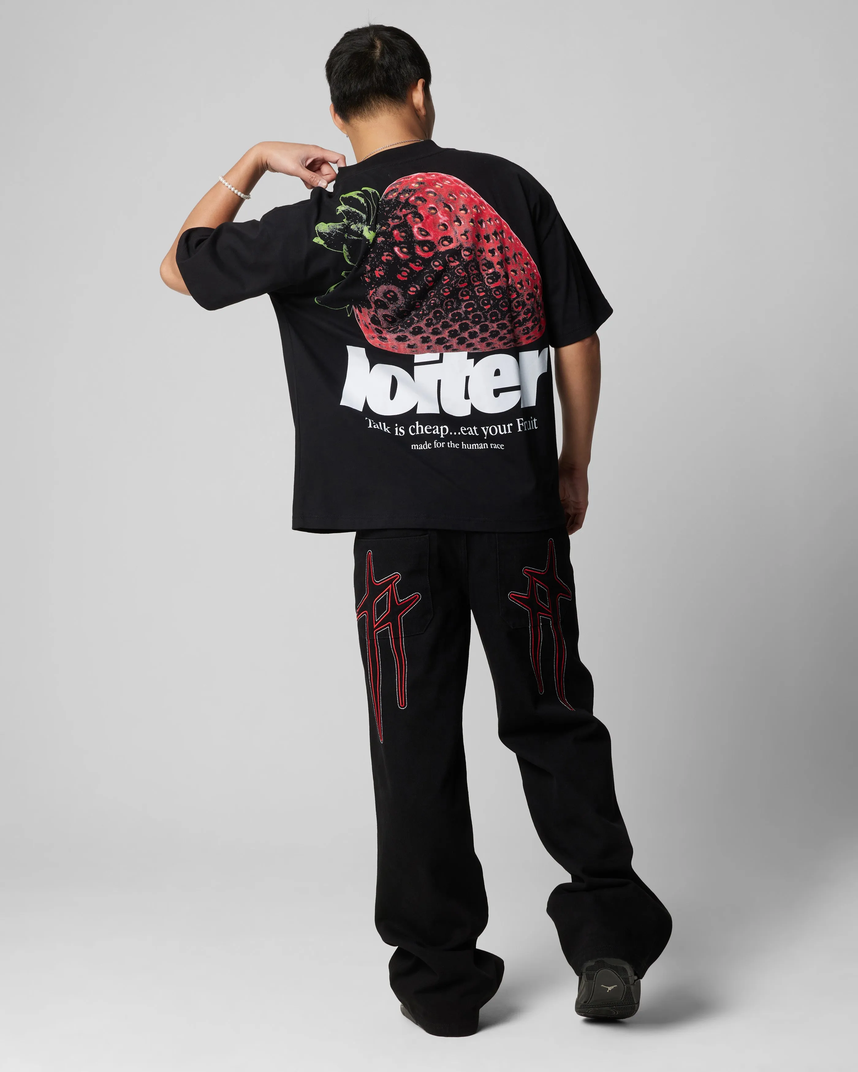 Office Casual Loiter Menace Jean Black