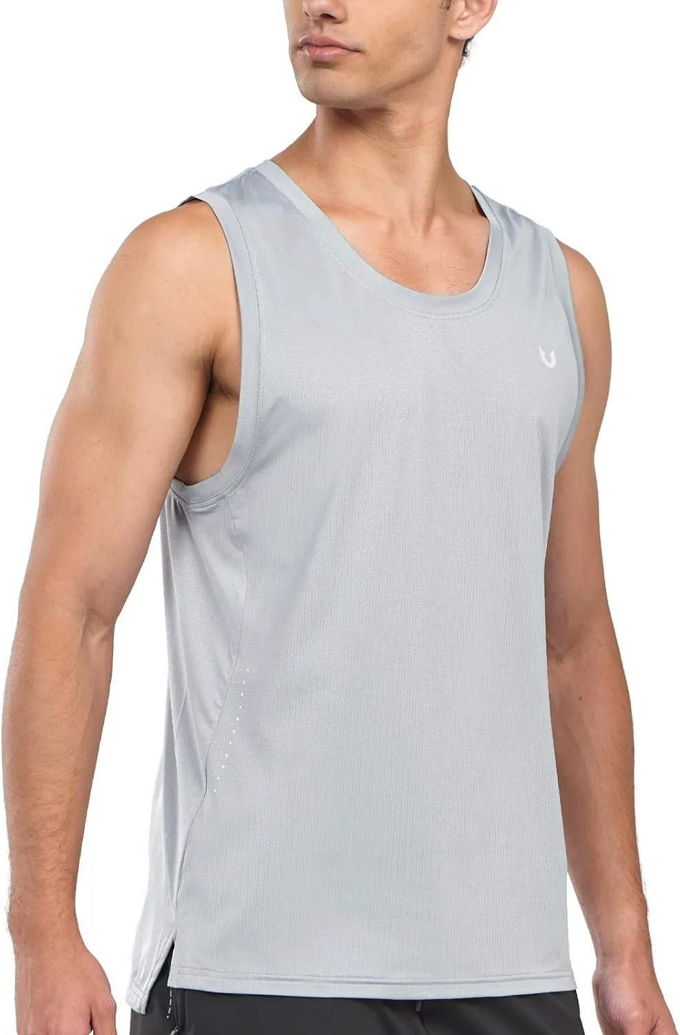 Tension Balanced Ergonomic Seaming Running Tank Tops for Men Plus Size Sleeveless Dry fit Summer Work Gym