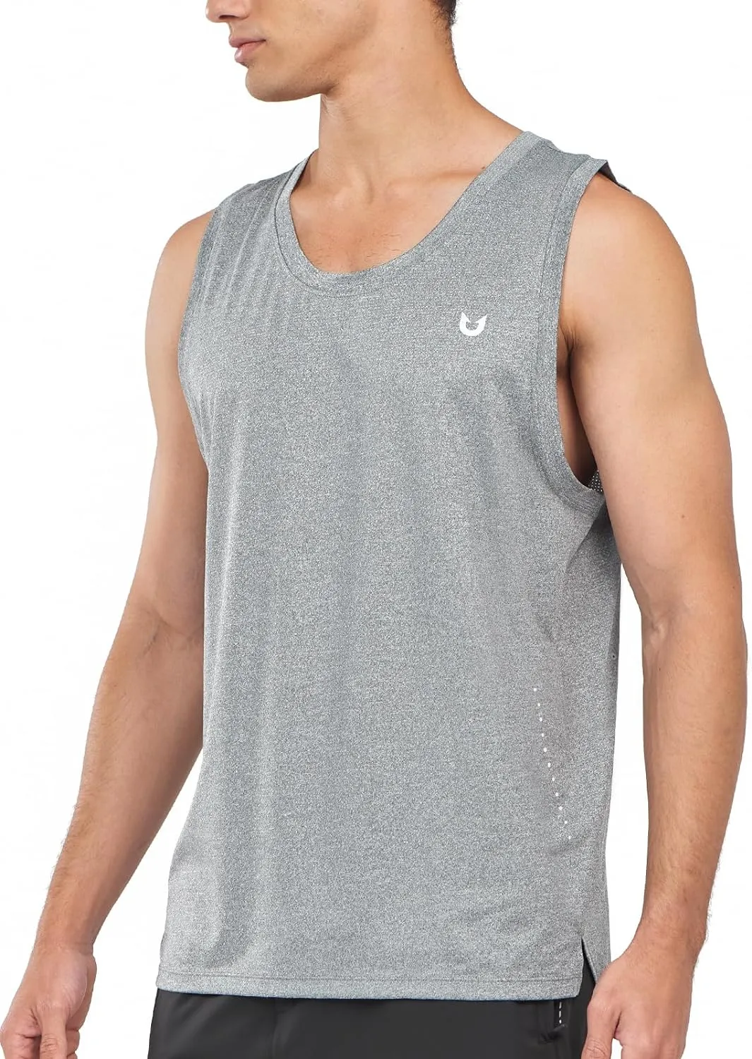 Stretch woven Low Bulk Design Running Tank Tops for Men Plus Size Sleeveless Dry fit Summer Work Gym